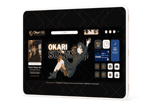 Okari U.I. Cawaii Creatives' Premium Carrd Template